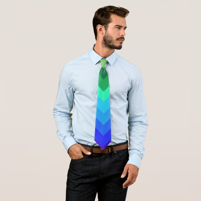 Winds in the Plains Striped Pattern Tie (In Situ)