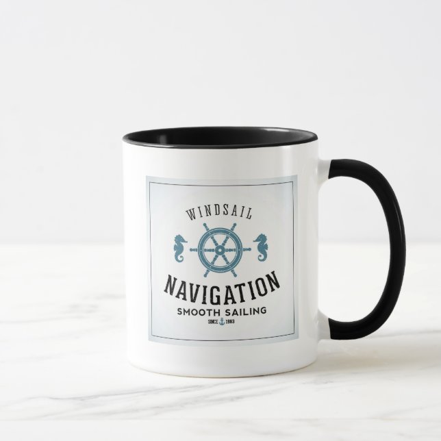 Windsail Navigation Poster Mug (Right)