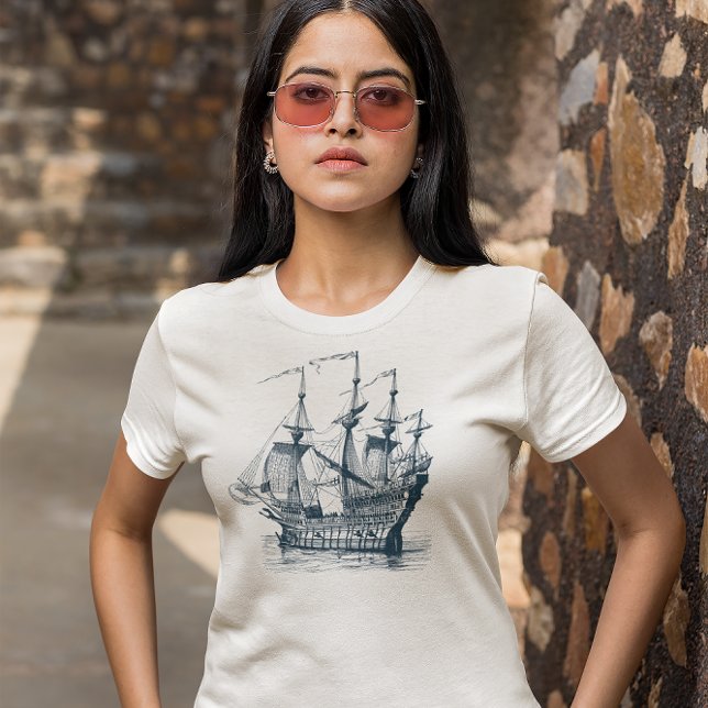 Windsailing vintage nautical boat Tri-Blend shirt (Creator Uploaded)