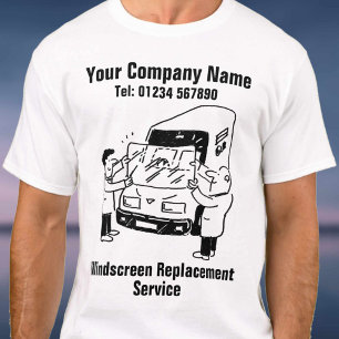 Windscreen Replacement Service Cartoon T-Shirt