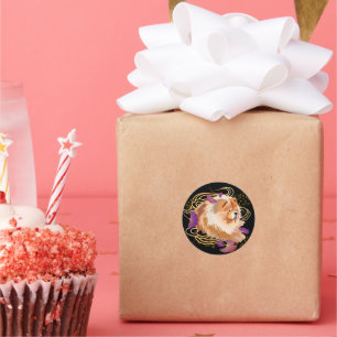 WINDSONG - Chow  round stickers