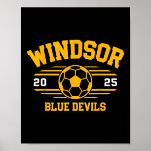 Windsor Blue Devils Soccer Byll 2025 Poster