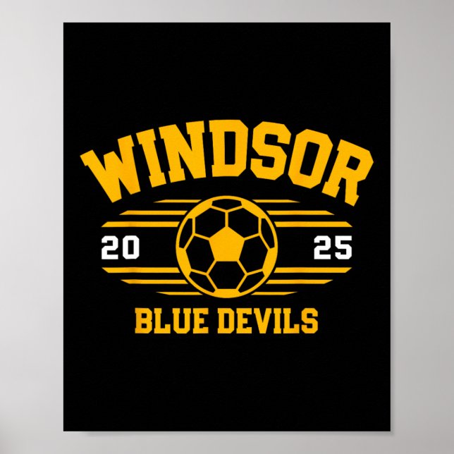 Windsor Blue Devils Soccer Byll 2025  Poster (Front)