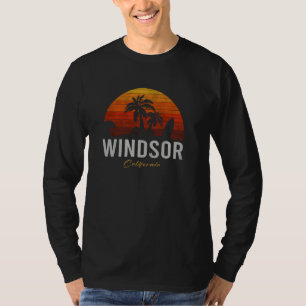Windsor California Retro Surfer Vintage Beach T-Shirt
