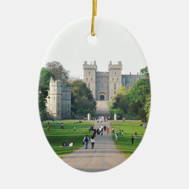 Windsor castle ceramic tree decoration (Front)