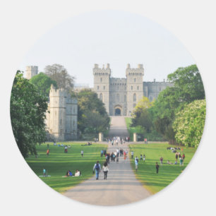 Windsor castle classic round sticker