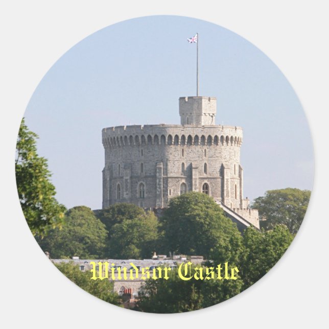 Windsor Castle Classic Round Sticker (Front)