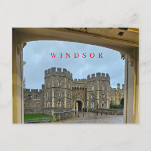Windsor Castle framed view postcard