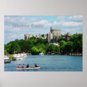 Windsor Castle from Thames Poster