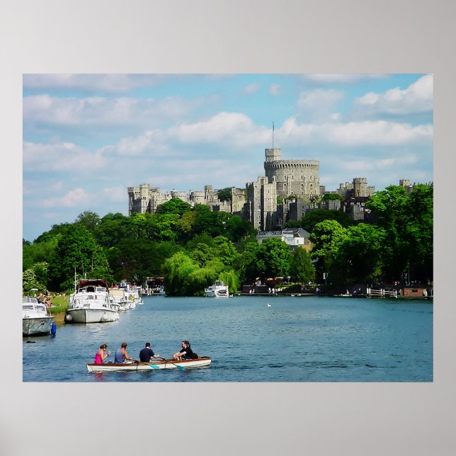 Windsor Castle from Thames poster print (Front)