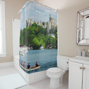 Windsor Castle from the River Thames Shower Curtain