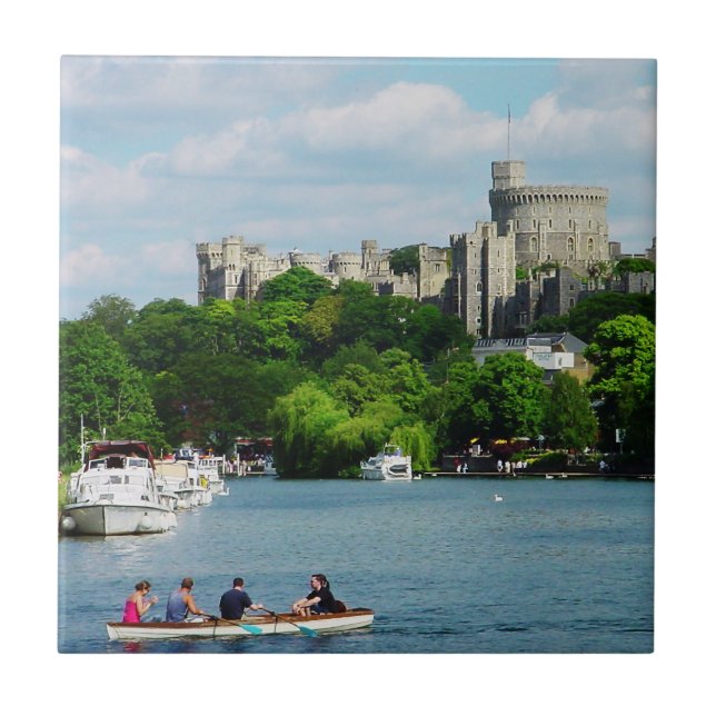 Windsor Castle from the Thames Tile (Front)