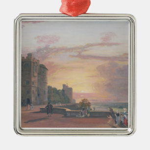 Windsor Castle: North Terrace looking west at suns Metal Tree Decoration