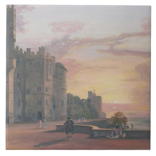 Windsor Castle: North Terrace looking west at suns Tile