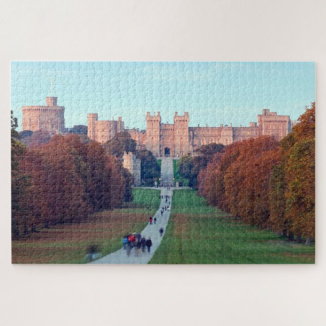 Windsor Castle Viewed From Long Walk Windsor U K Jigsaw Puzzle (Horizontal)