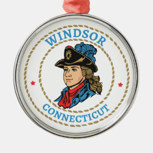 Windsor Connecticut Colonial Metal Tree Decoration