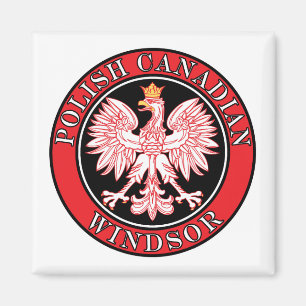 Windsor Polish Canadian Eagle Magnet