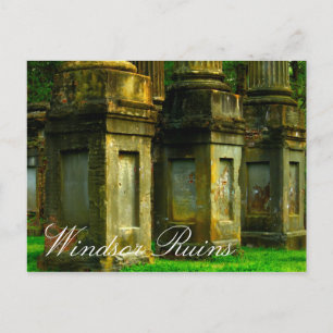 Windsor Ruins, Mississippi Postcard