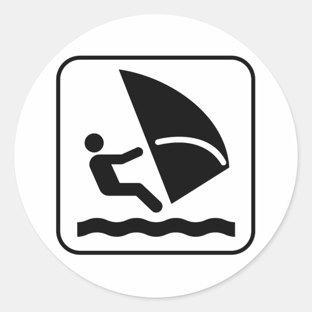 Windsurf Symbol Sticker (Front)