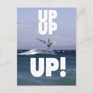 Windsurfer in the Air Postcard