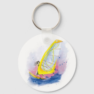 Windsurfer Key Ring