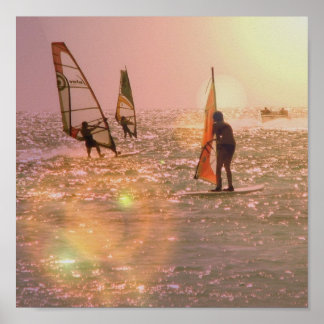 Windsurfers Poster Print