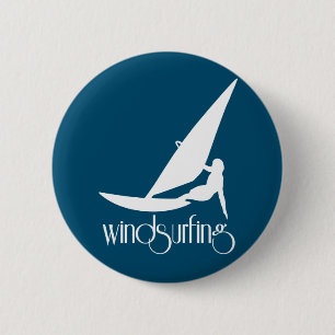 Windsurfing 6 Cm Round Badge