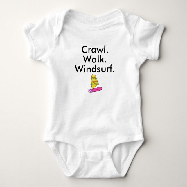 Windsurfing Baby Bodysuit (Front)
