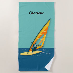 Windsurfing Beach Towel