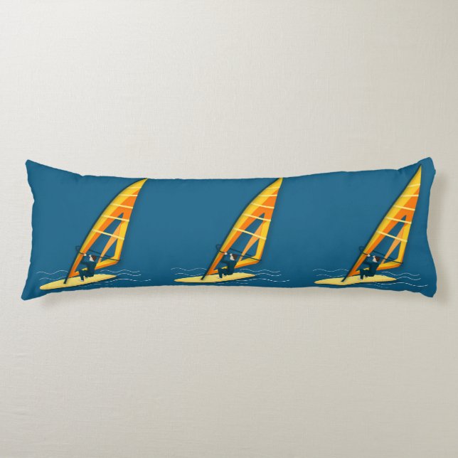 Windsurfing Body Pillow (Front)