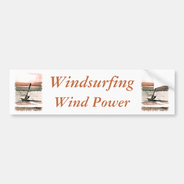 WINDSURFING BUMPER STICKER (Front)