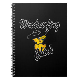 Windsurfing Chick #4 Spiral Notebook