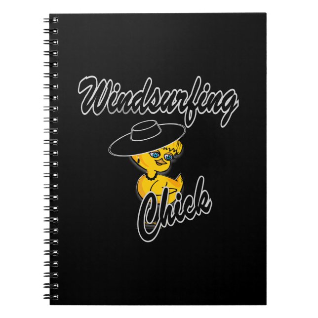 Windsurfing Chick #4 Spiral Notebook (Front)