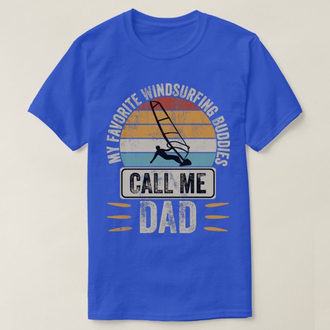 Windsurfing Dad Windsurfer  T-Shirt (Design Front)