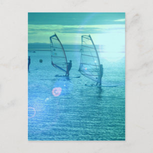 Windsurfing Design Postcard