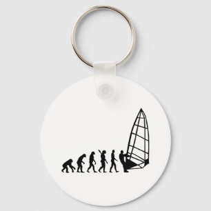 Windsurfing evolution key ring