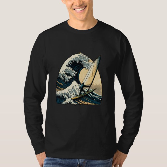 Windsurfing Great Wave off Kanagawa T-Shirt (Front)