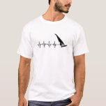 Windsurfing Heartbeat - Windsurf heartbeat T-Shirt<br><div class="desc">Perfect appreciation,  birthday or Christmas gift for surfer,  windsurfing lover or surfing instructor !</div>