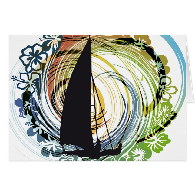 Windsurfing illustration (Front Horizontal)