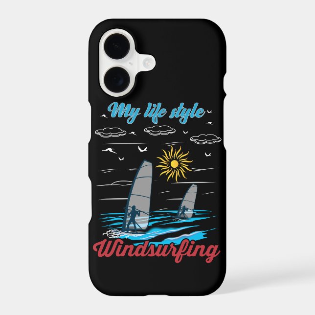 Windsurfing Is My Life Style iPhone Case (Back)