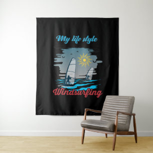 Windsurfing Is My Life Style Tapestry