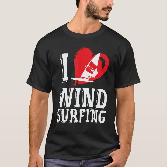 Windsurfing Love Windsurf Surfing Windsurfer T-Shirt (Front)