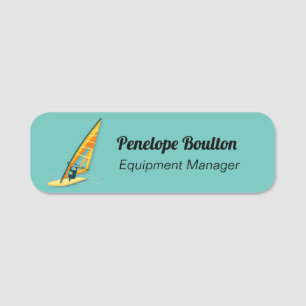 Windsurfing Name Tag