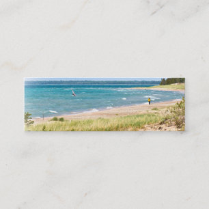 Windsurfing on Lake Michigan Mini Business Card