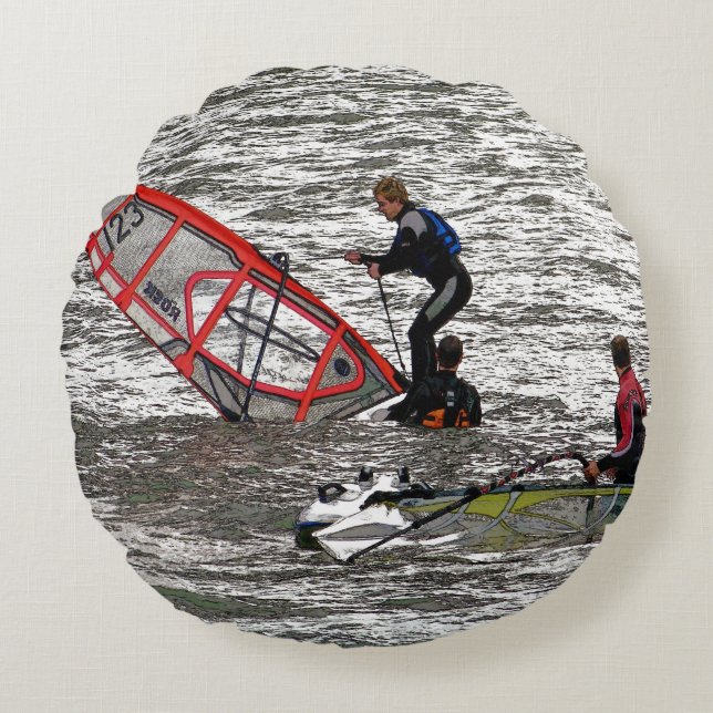 WINDSURFING ROUND CUSHION (Front)