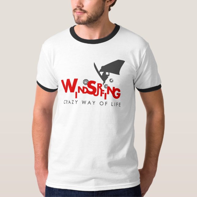Windsurfing t-shirt for windsurfing addicts (Front)