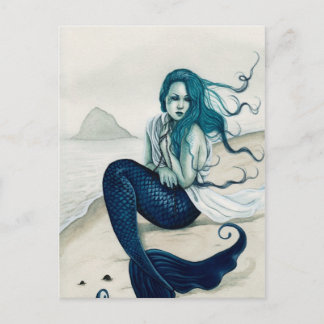 Windswept Mermaid Postcard