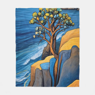 Windswept Serenity Fleece Blanket