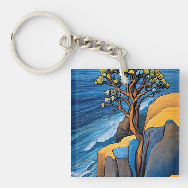 Windswept Serenity Key Ring (Front)