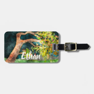 Windswept Tree Luggage Tag